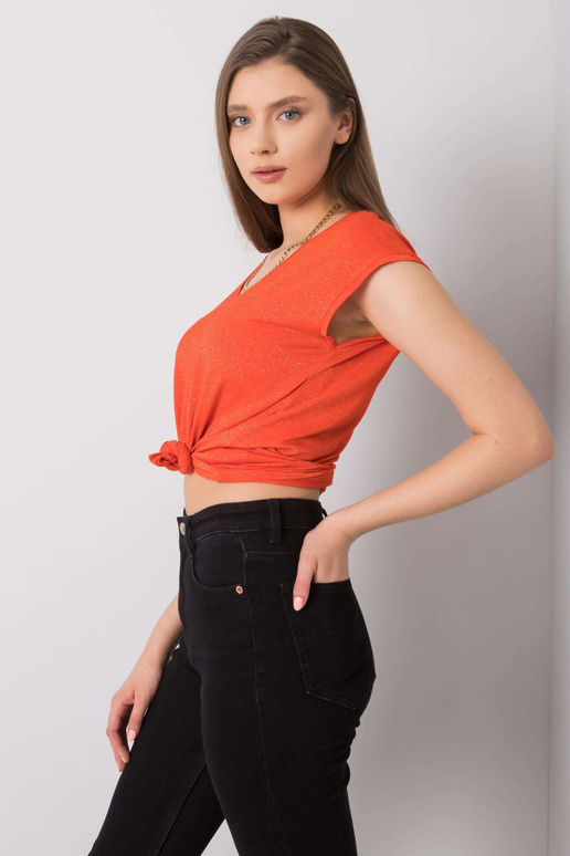 Oranžová proužkovaná halenka Giselle...