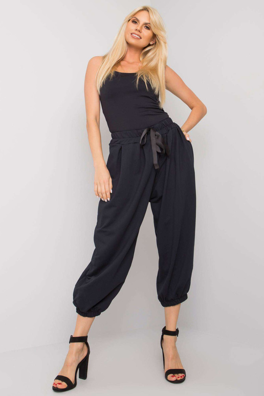 Tmavě modré tepláky Ferro Wide Leg