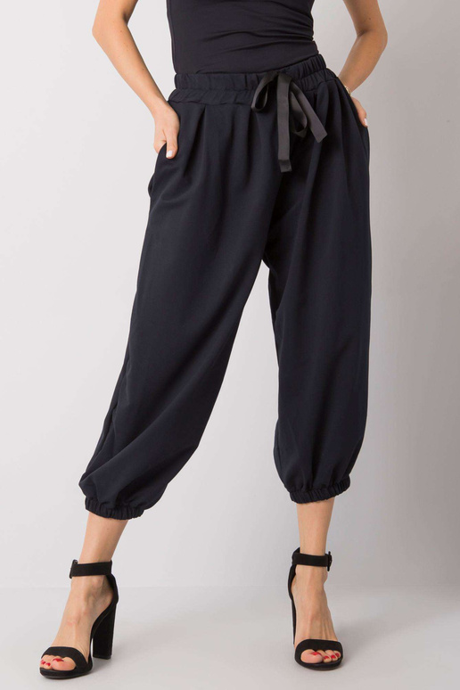 Tmavě modré tepláky Ferro Wide Leg