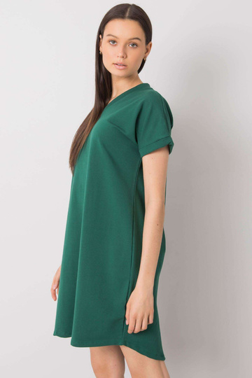 Tmavě zelené ležérní šaty...