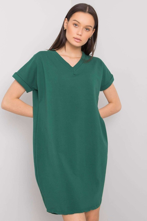 Tmavě zelené ležérní šaty Tillie RUE...