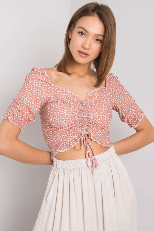 Špinavě růžová krátká halenka Anthea...