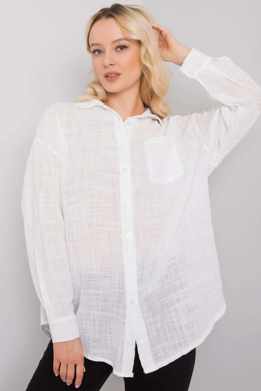 Bílá bavlněná košile Etta OCH BELLA