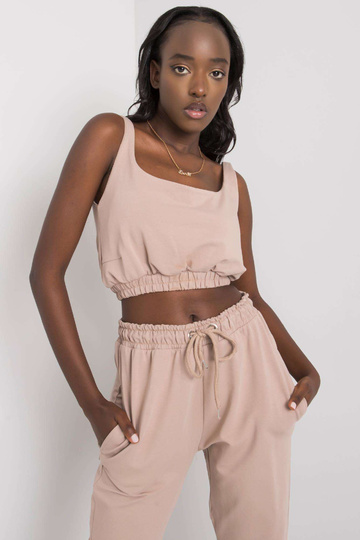 Tmavě béžová tepláková...