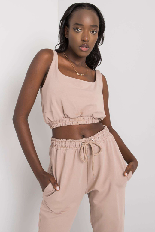 Tmavě béžová tepláková souprava Irini