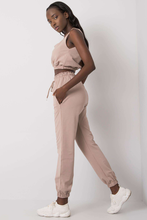 Tmavě béžová tepláková souprava Irini