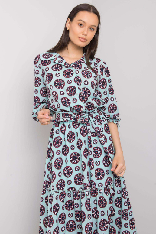 Mint šaty s potiskem Avelina