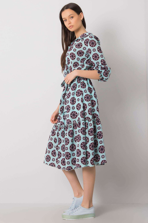 Mint šaty s potiskem Avelina