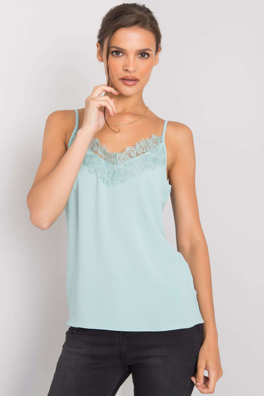 Mátový top s krajkou Alenna