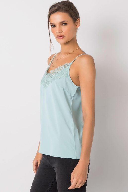 Mátový top s krajkou Alenna