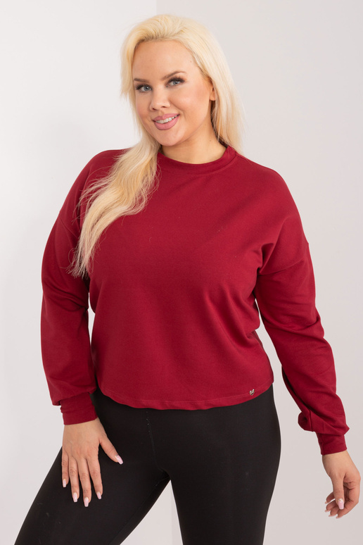 Vínová mikina větší velikosti Florentia