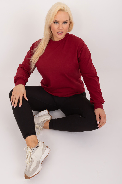 Vínová mikina větší velikosti Florentia