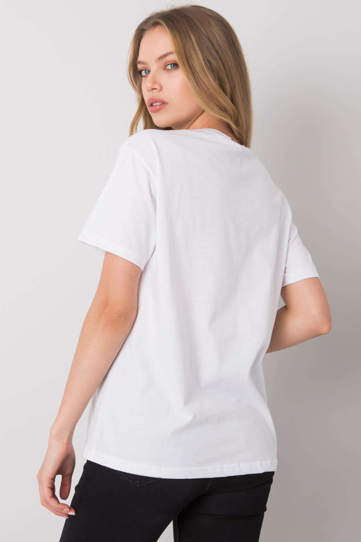 Bílé tričko s potiskem Sarra Bílé tričko s potiskem Sarra