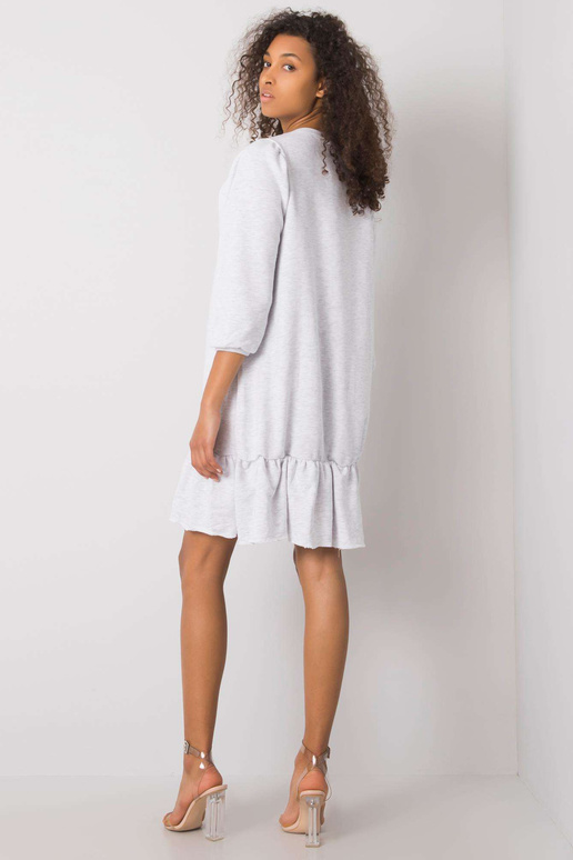 Světle šedé melanžové šaty Adoria RUE...