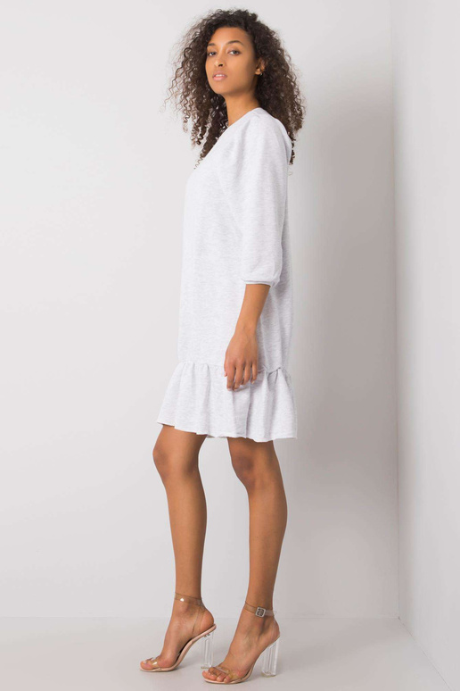 Světle šedé melanžové šaty Adoria RUE...