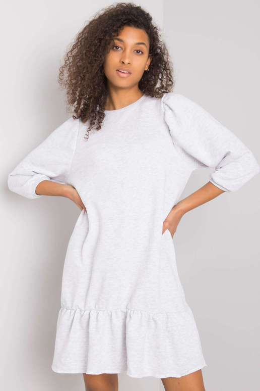 Světle šedé melanžové šaty Adoria RUE...