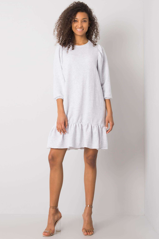 Světle šedé melanžové šaty Adoria RUE...