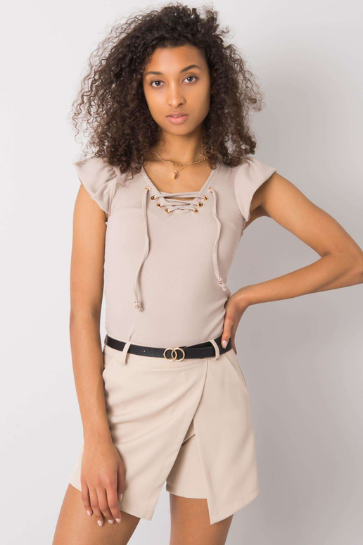 Béžová halenka se šněrováním Waverly