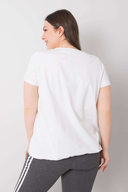 Bavlněná bílá halenka Celeste Plus Size