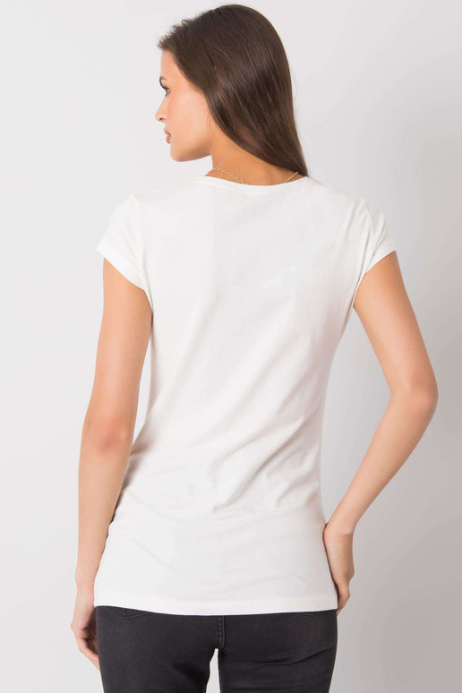 Ecru tričko s aplikací Haley