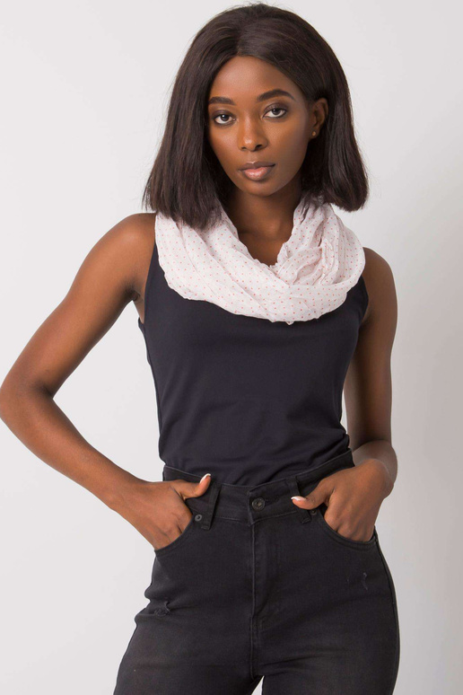 Bílo-červený puntíkovaný šátek