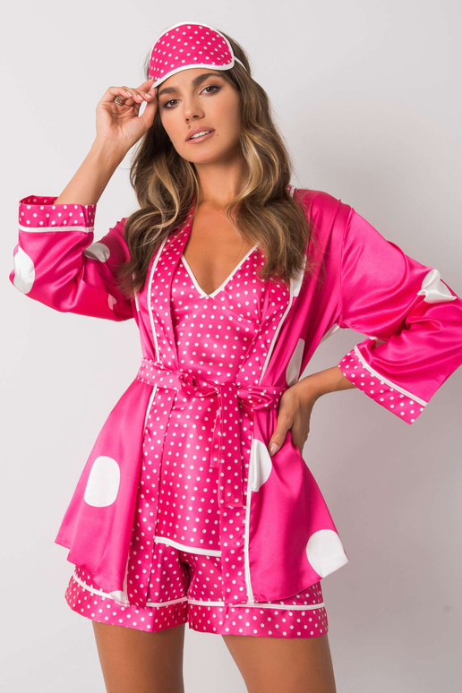 Fuchsiová dámská noční sada