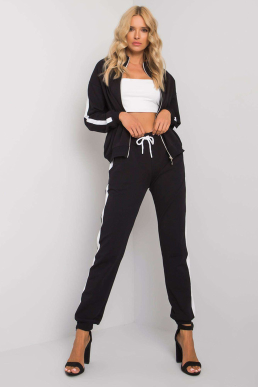 Černý dámský set s pruhy Aliana