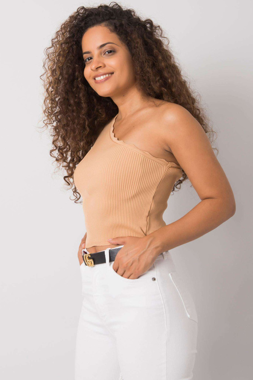 Velbloudí top Haisley na jedno rameno