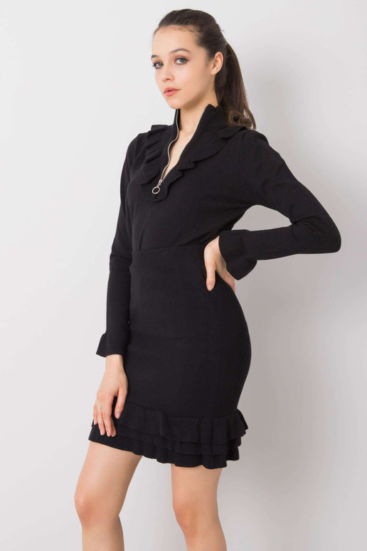 Černý pletený set Abena