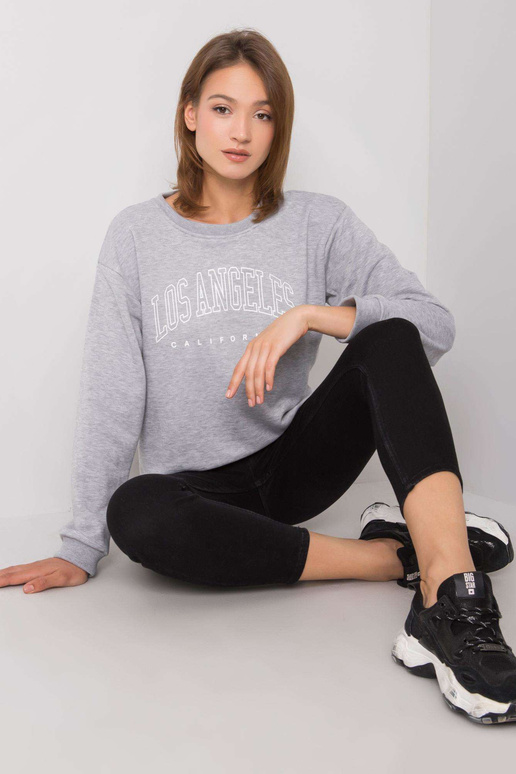 Dámská mikina v šedé melange Drew RUE...