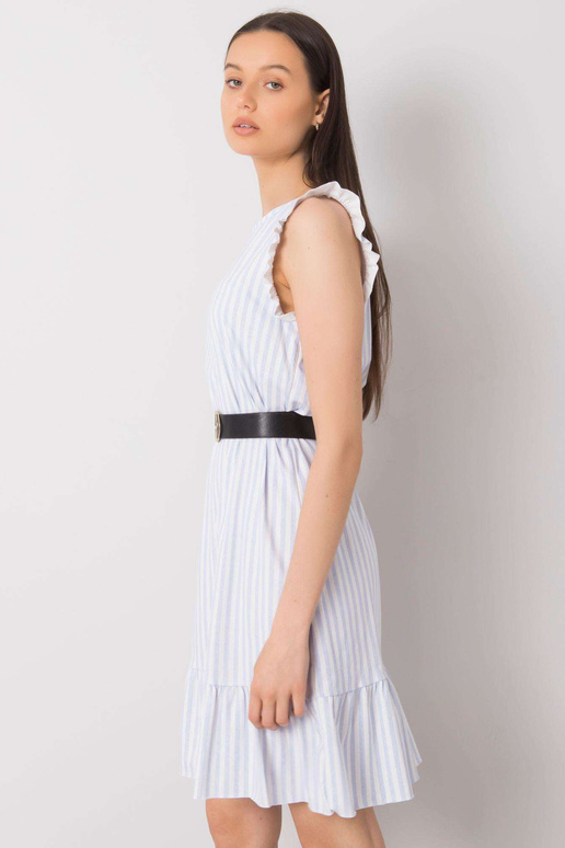 Světle modré pruhované šaty Clarabelle