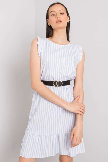 Světle modré pruhované šaty... 2