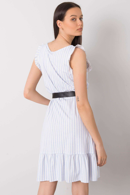 Světle modré pruhované šaty Clarabelle