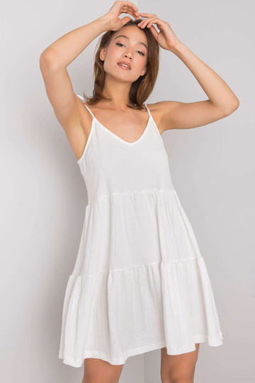 Bílé volánové šaty Manon...