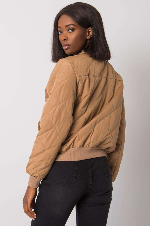 Tmavě béžový prošívaný bomber Sherise