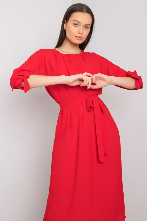 Červené koktejlové šaty Alethea