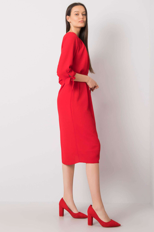 Červené koktejlové šaty Alethea