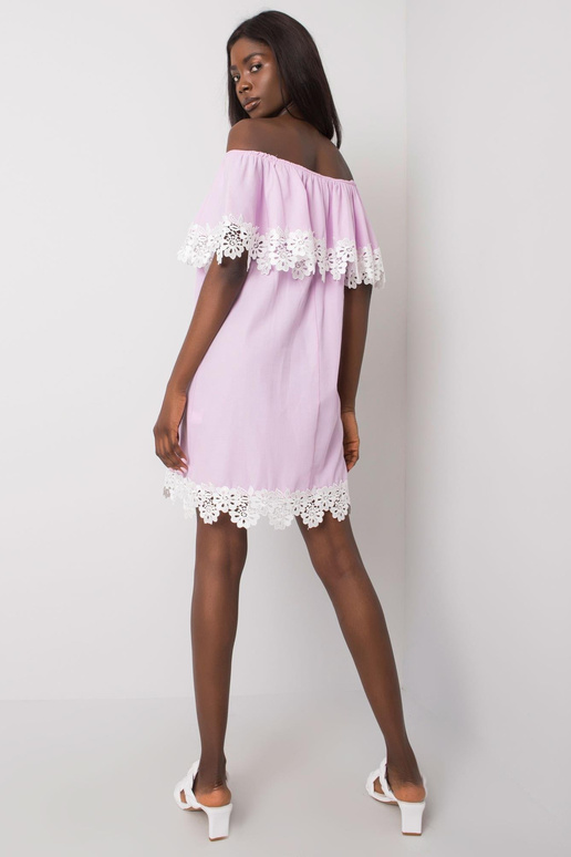 Světle fialové hispánské šaty s...