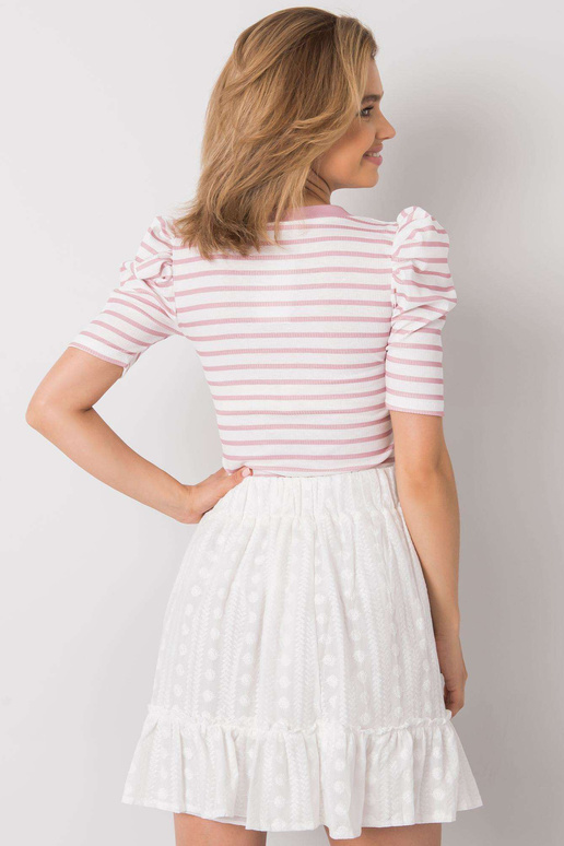 Bílo-růžová pruhovaná halenka Marlo