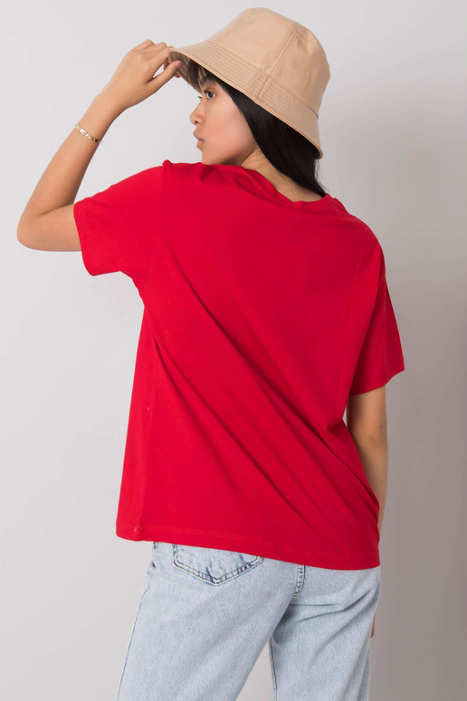 Červené tričko s potiskem Solly Červené tričko s potiskem Solly