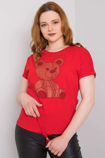 Červená nadměrná halenka s... 2