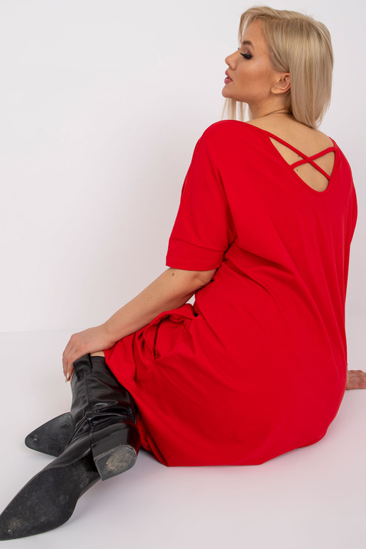 Bellamy červené šaty s krátkým...