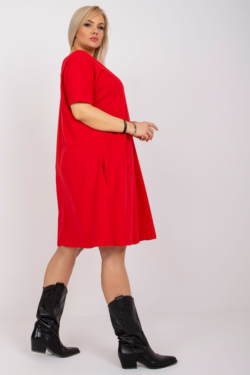 Bellamy červené šaty s krátkým...