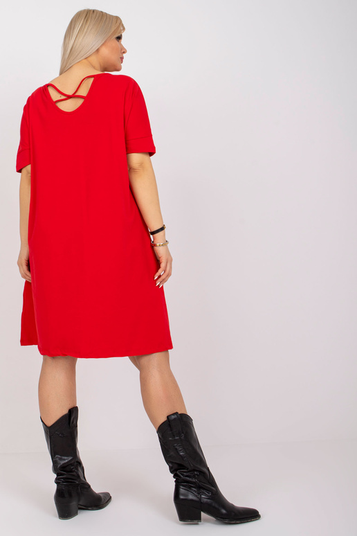 Bellamy červené šaty s krátkým...