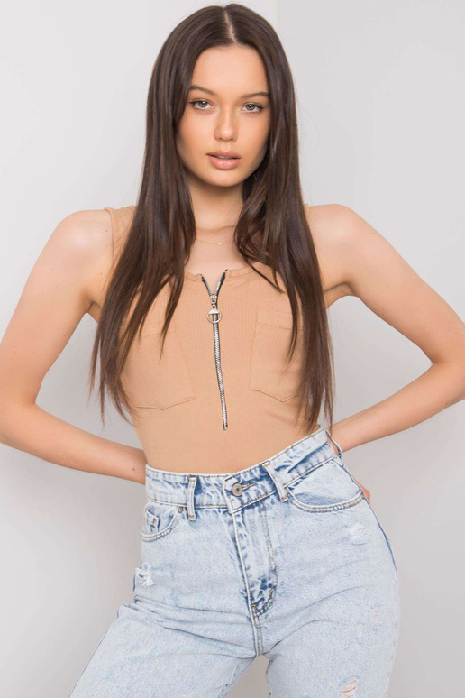 Velbloudí top s kapsami Rosalind