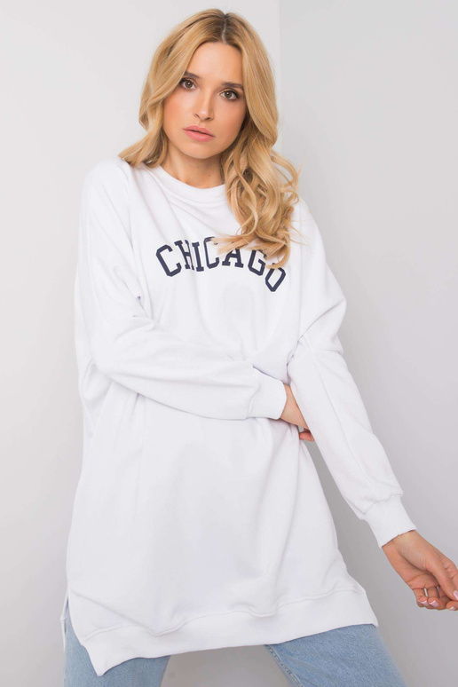 Bílá tunika s nápisem Corazon RUE PARIS