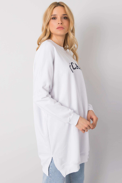 Bílá tunika s nápisem Corazon RUE PARIS