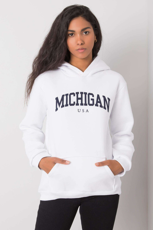 Bílá mikina s kapucí Khianna RUE PARIS Bílá mikina s kapucí Khianna RUE PARIS