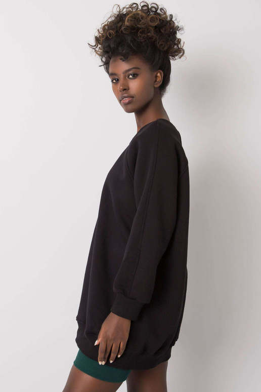 Černá bavlněná mikina Lana