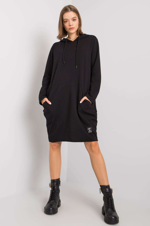 Černé šaty Aldila s kapucí